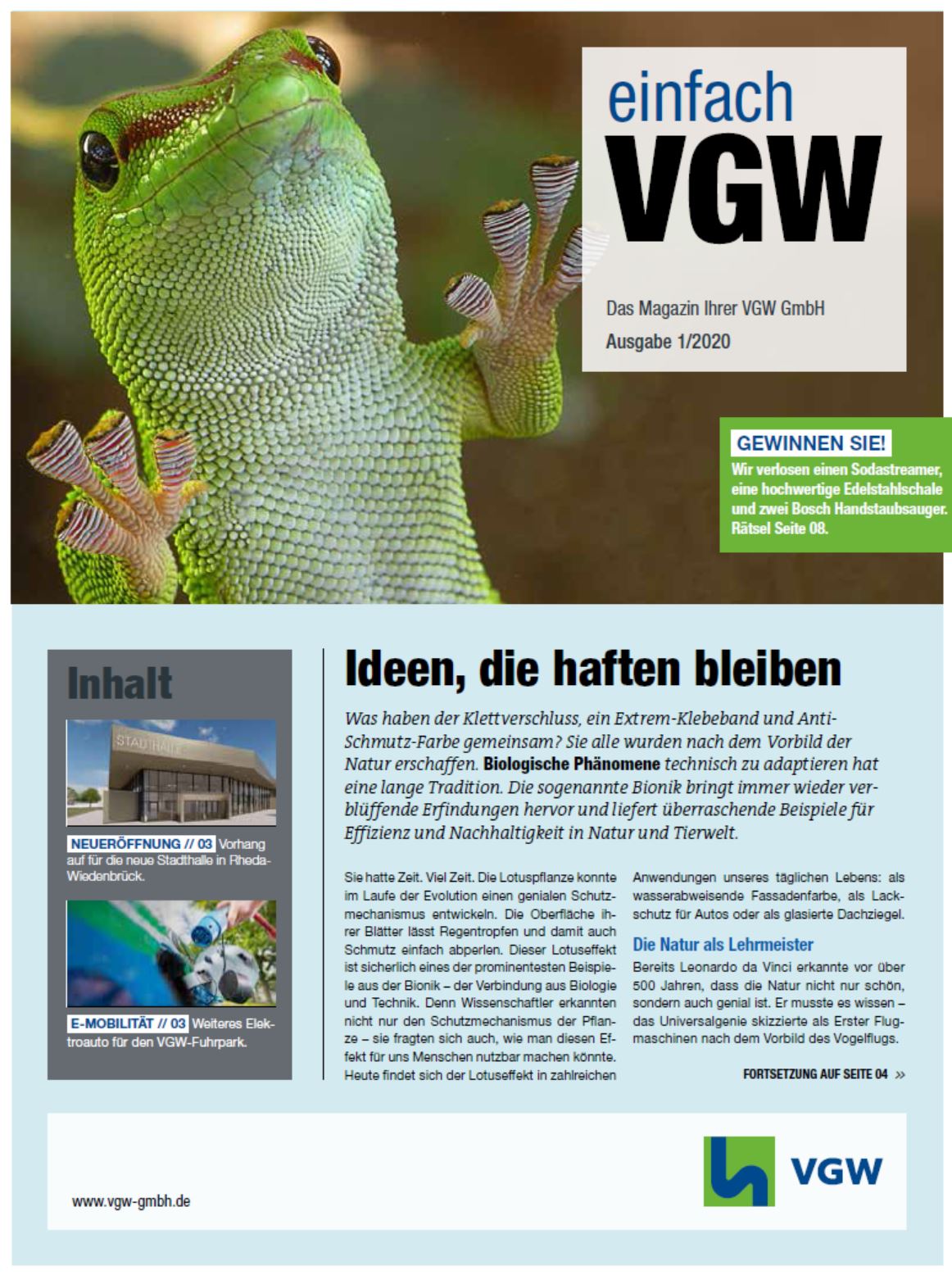 Einfach Vgw Unser Magazin Fur Privatkunden